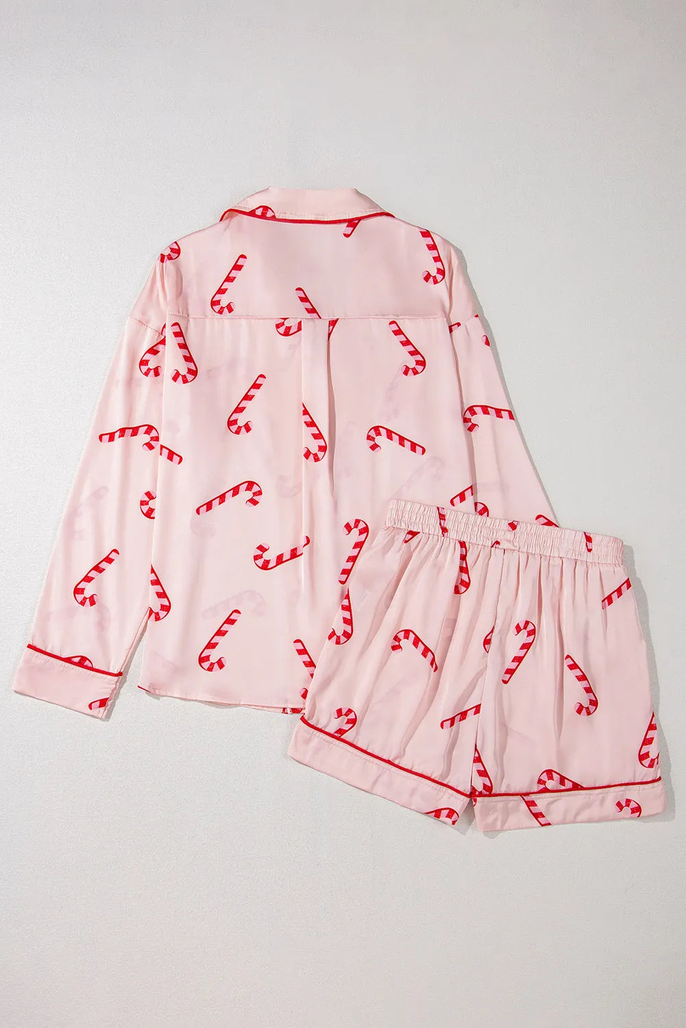 Candy Cane Top & Shorts Lounge Set