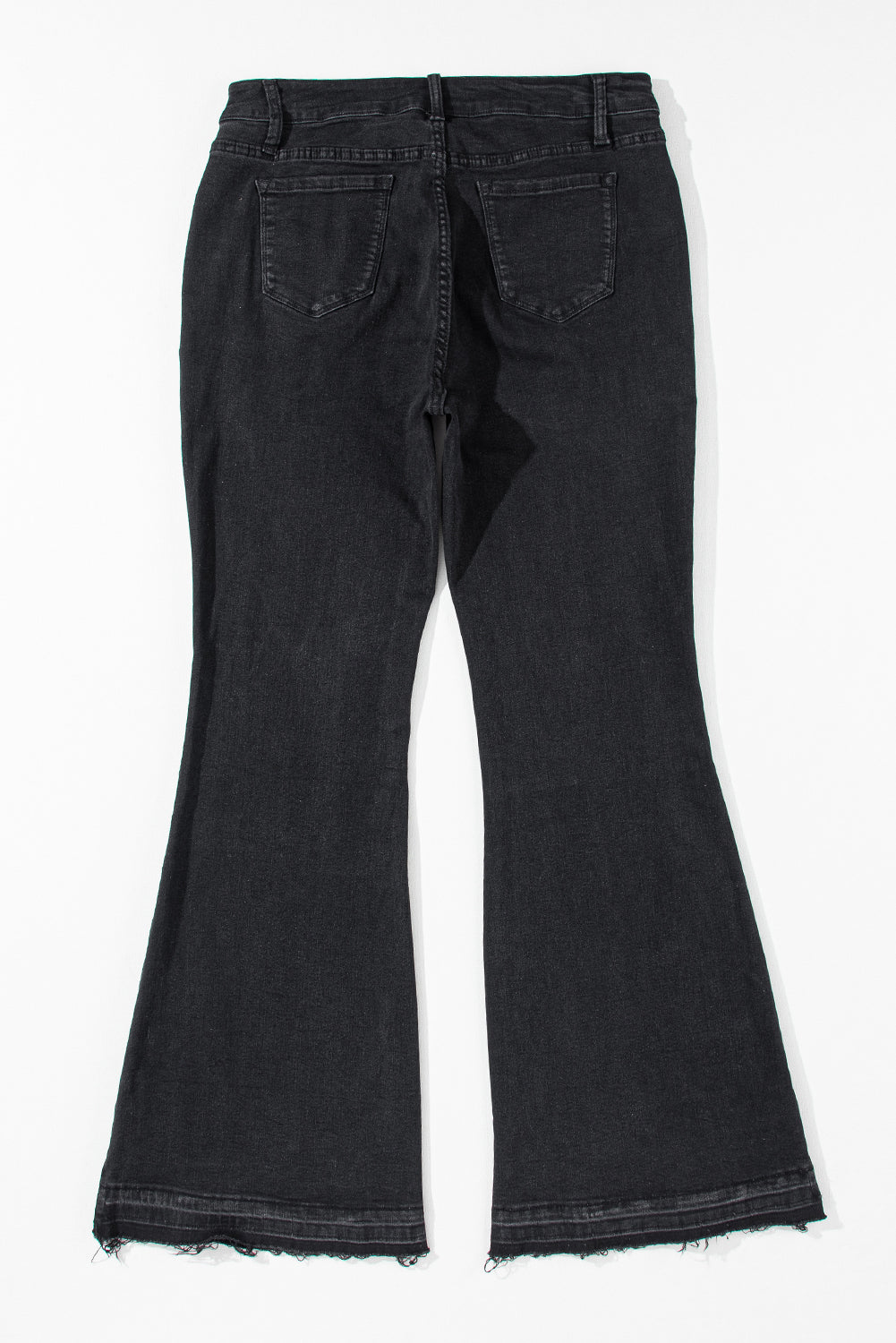 Black High-Waisted Flare Jeans