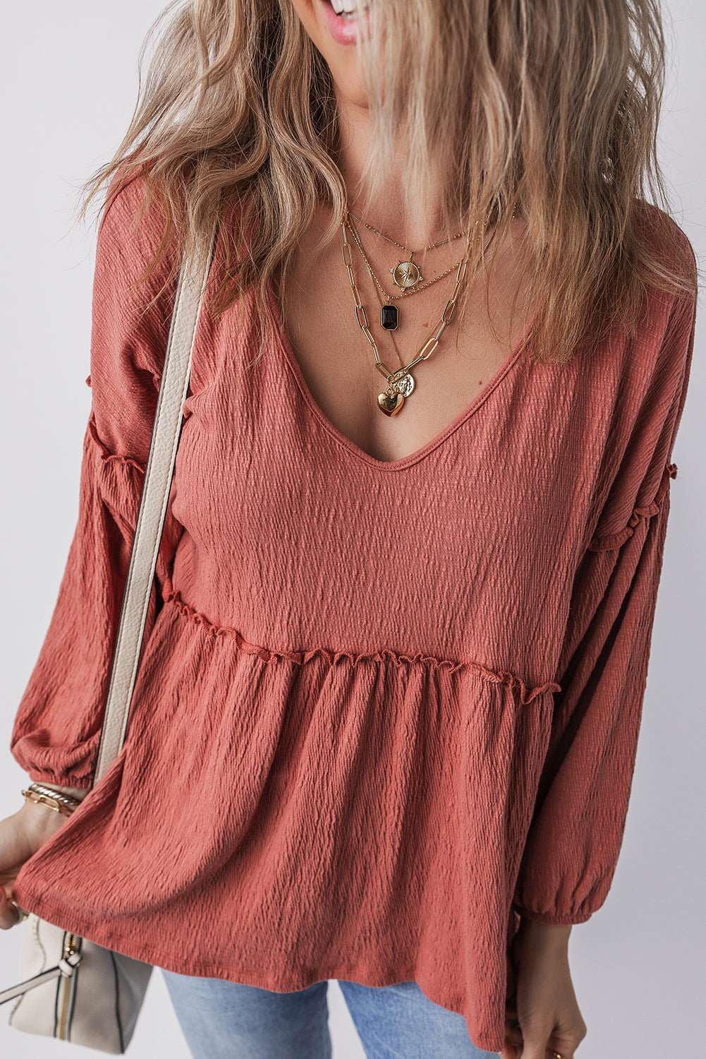 Flowy Ruffle Blouse