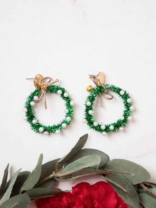 Jingle Bell Wreath Earrings