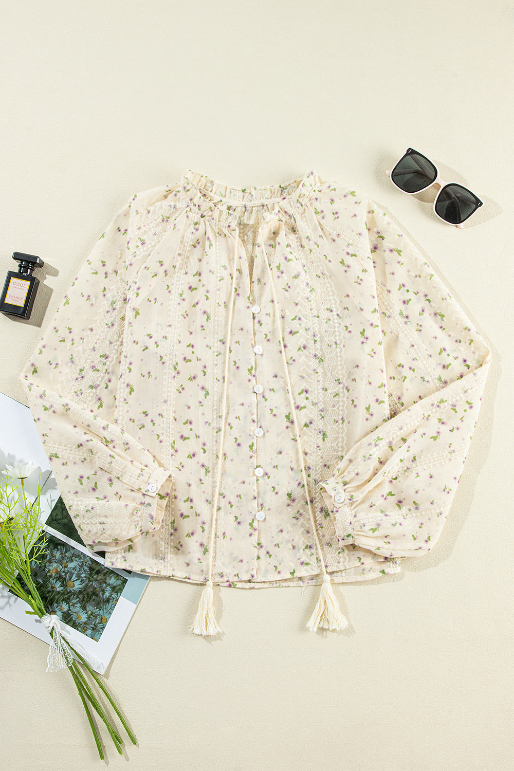 Dainty Floral Lace Blouse