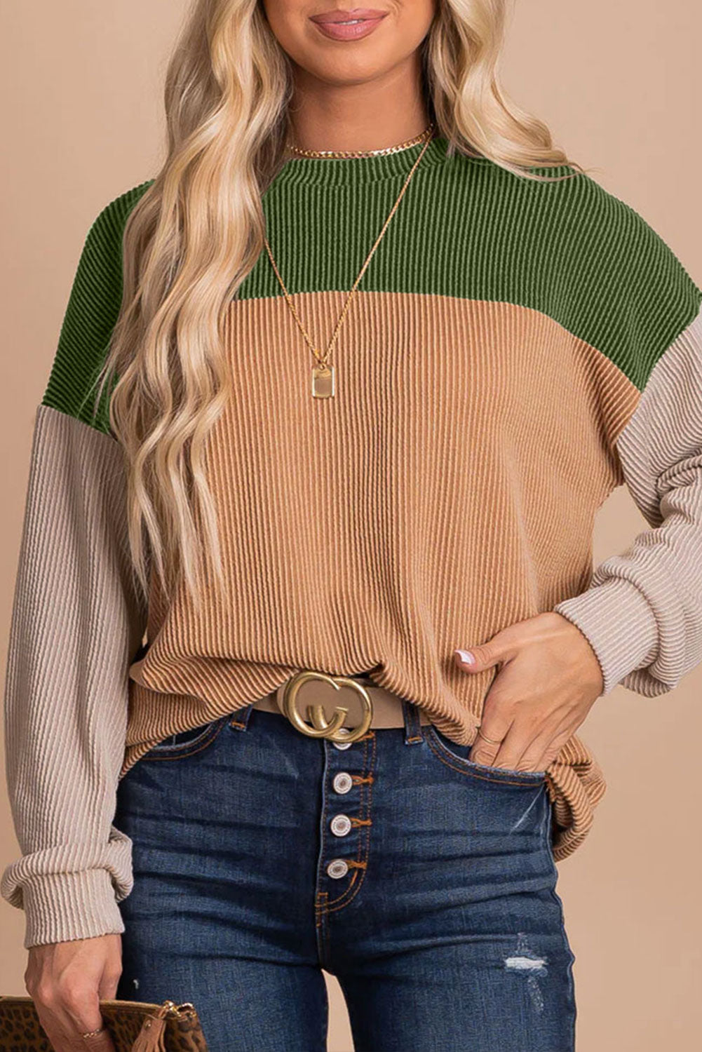 Color Block Sweater