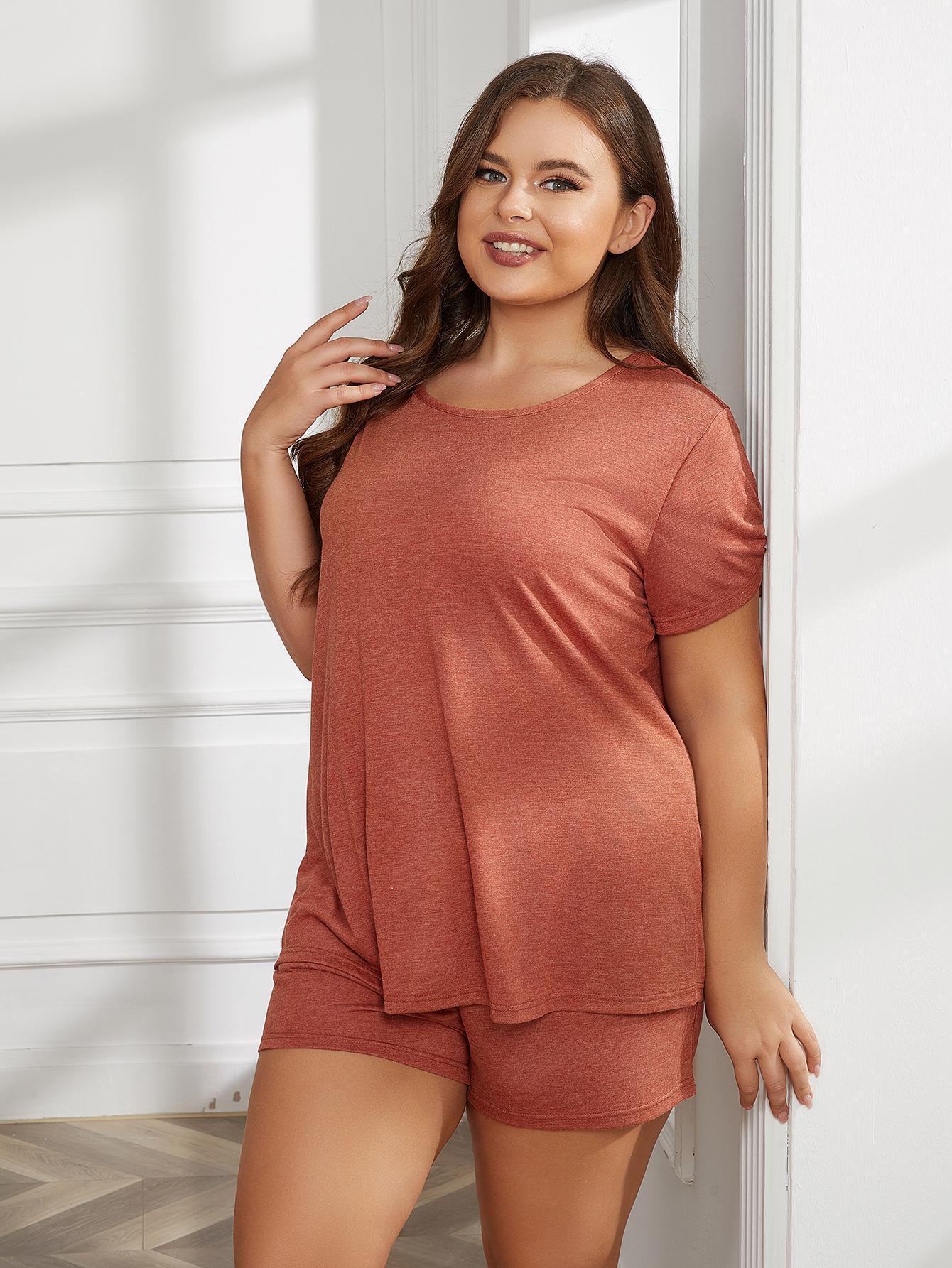 Short Sleeve Two-Piece Loungewear Set