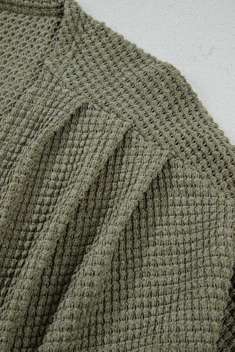 Seagrass Waffle Knit Cardigan