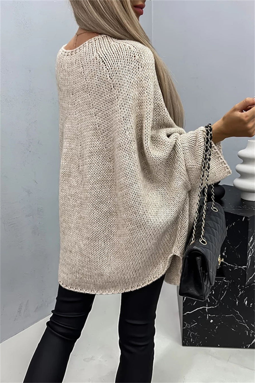 Neutral Batwing Sweater