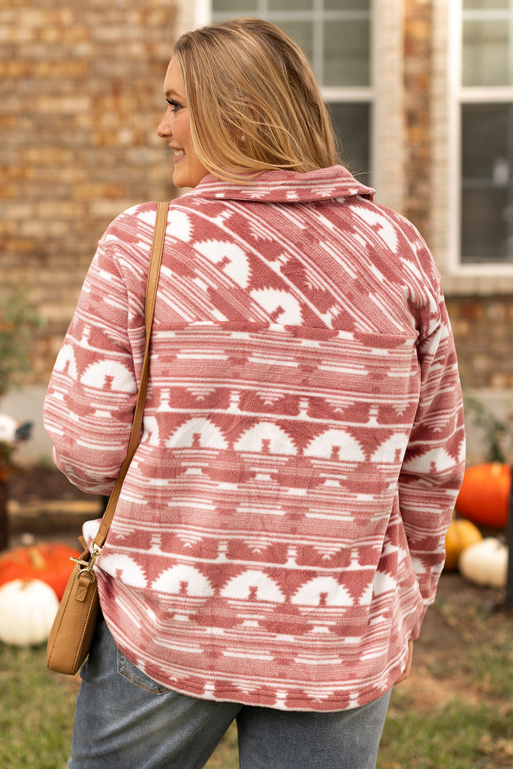 Pink Aztec Print Shacket