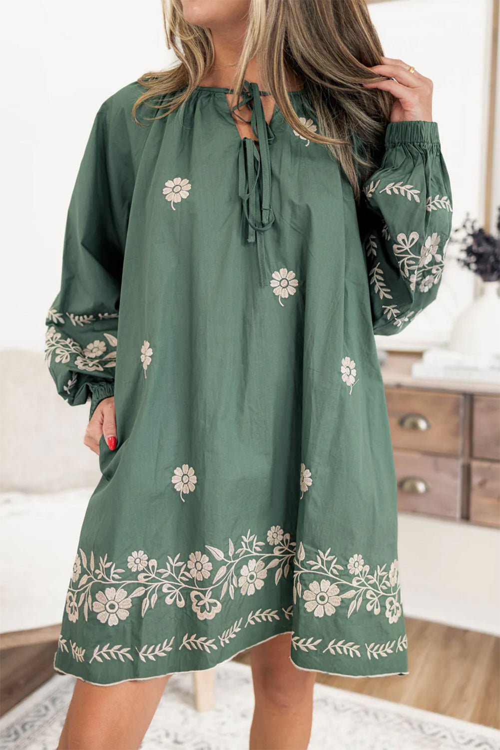 "Earthy Vibes" Flowy Dress - Earth & Ember Boutique