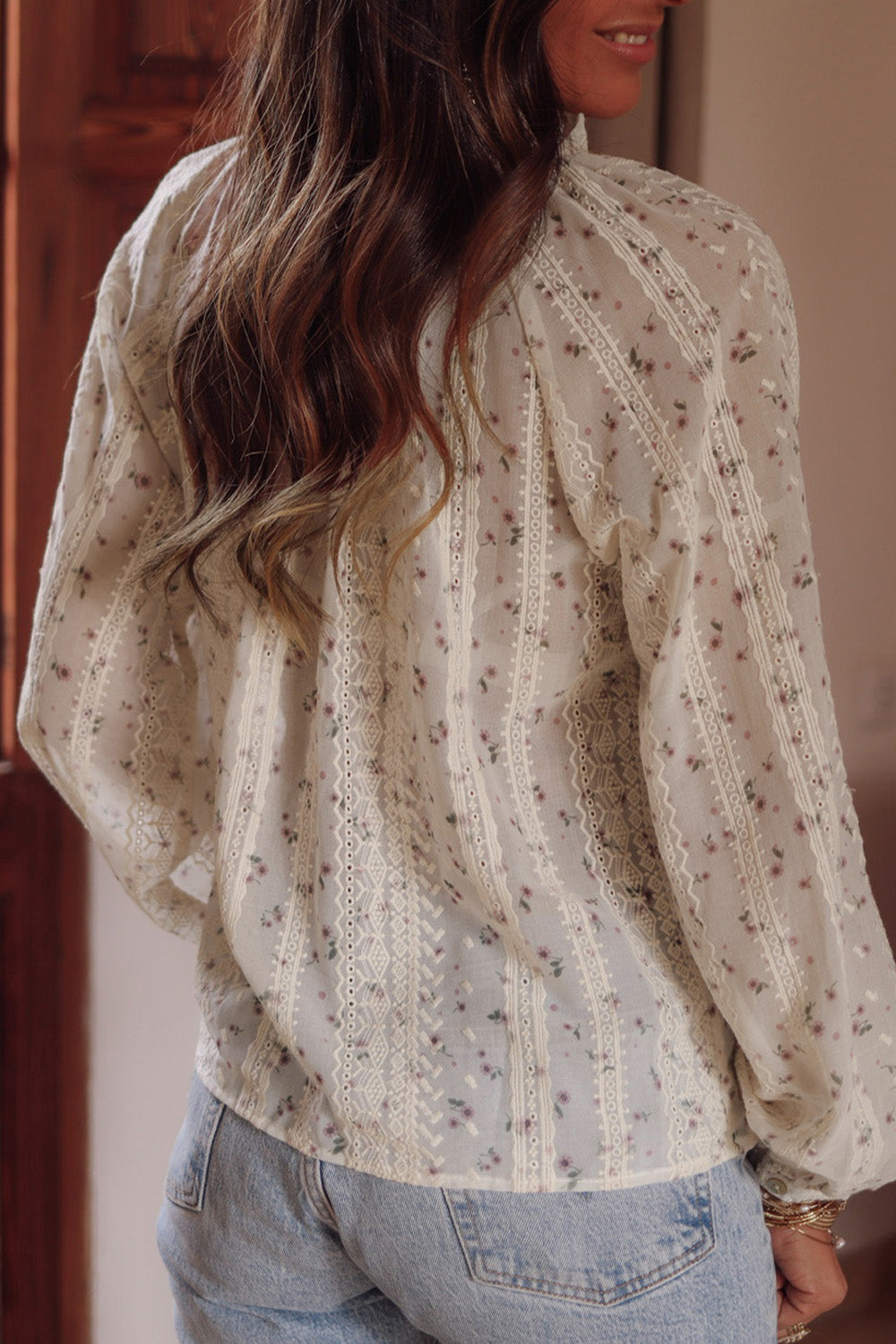 Dainty Floral Lace Blouse