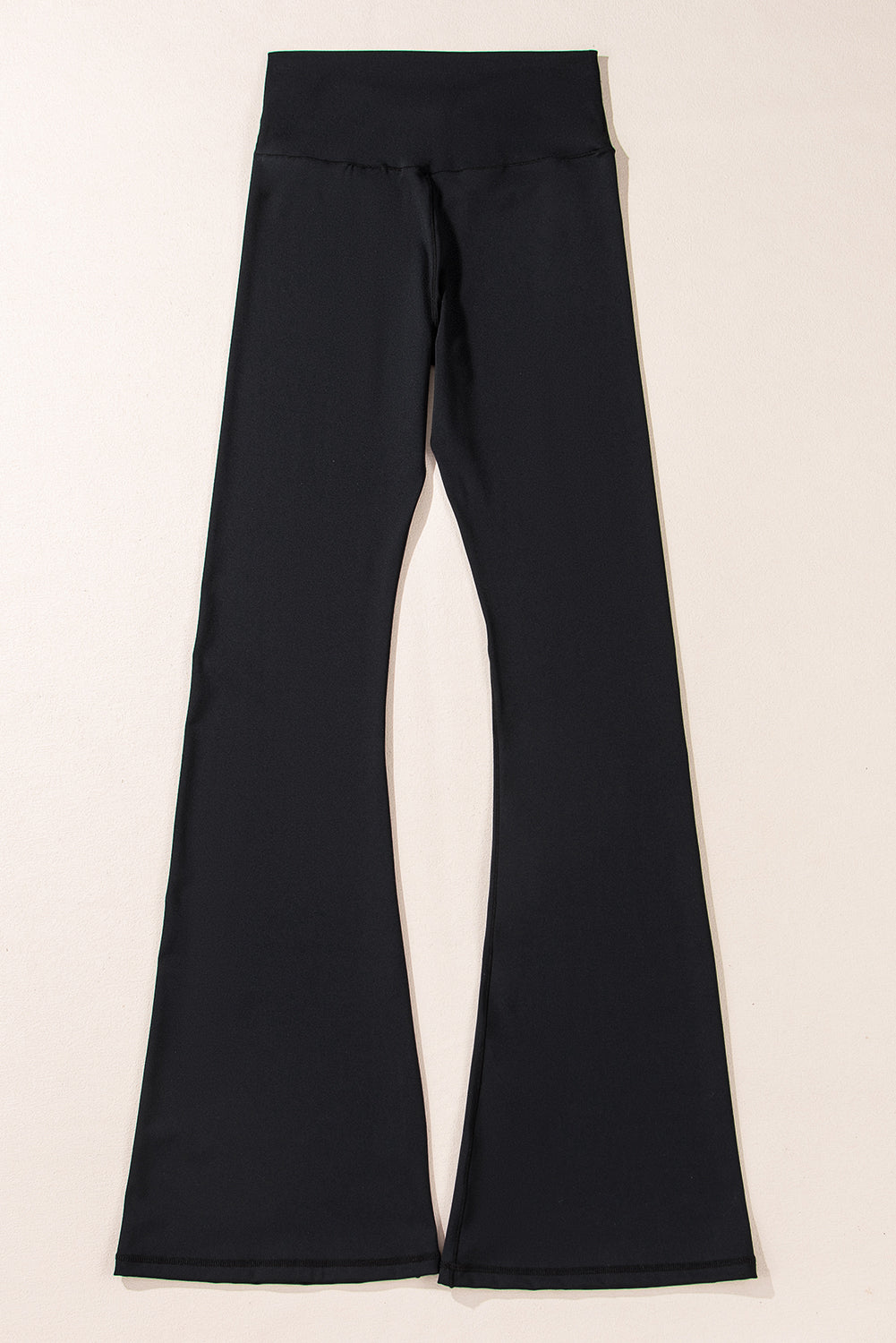 Black High Waist Flare Leggings