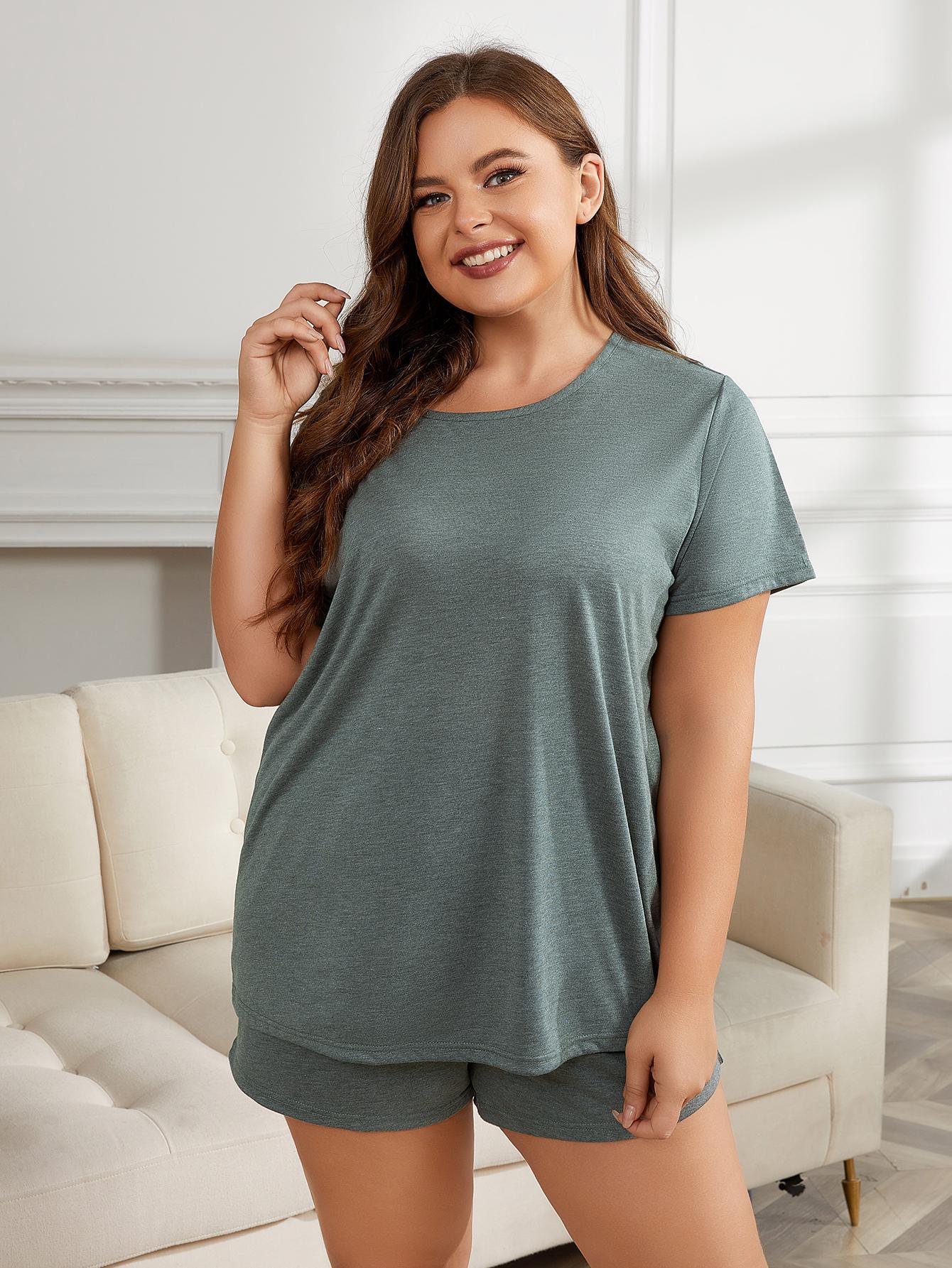 Short Sleeve Two-Piece Loungewear Set