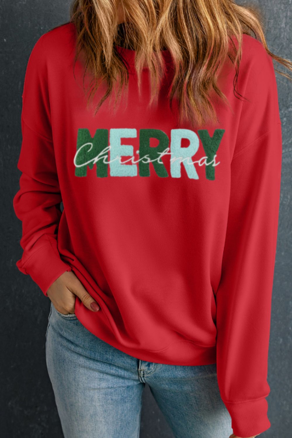 "MERRY CHRISTMAS" Sweatshirt - Earth & Ember Boutique